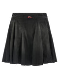 Jupe longue en coton noir Diesel, style décontracté, avec détails de couture visibles, pour un look moderne et confortable.