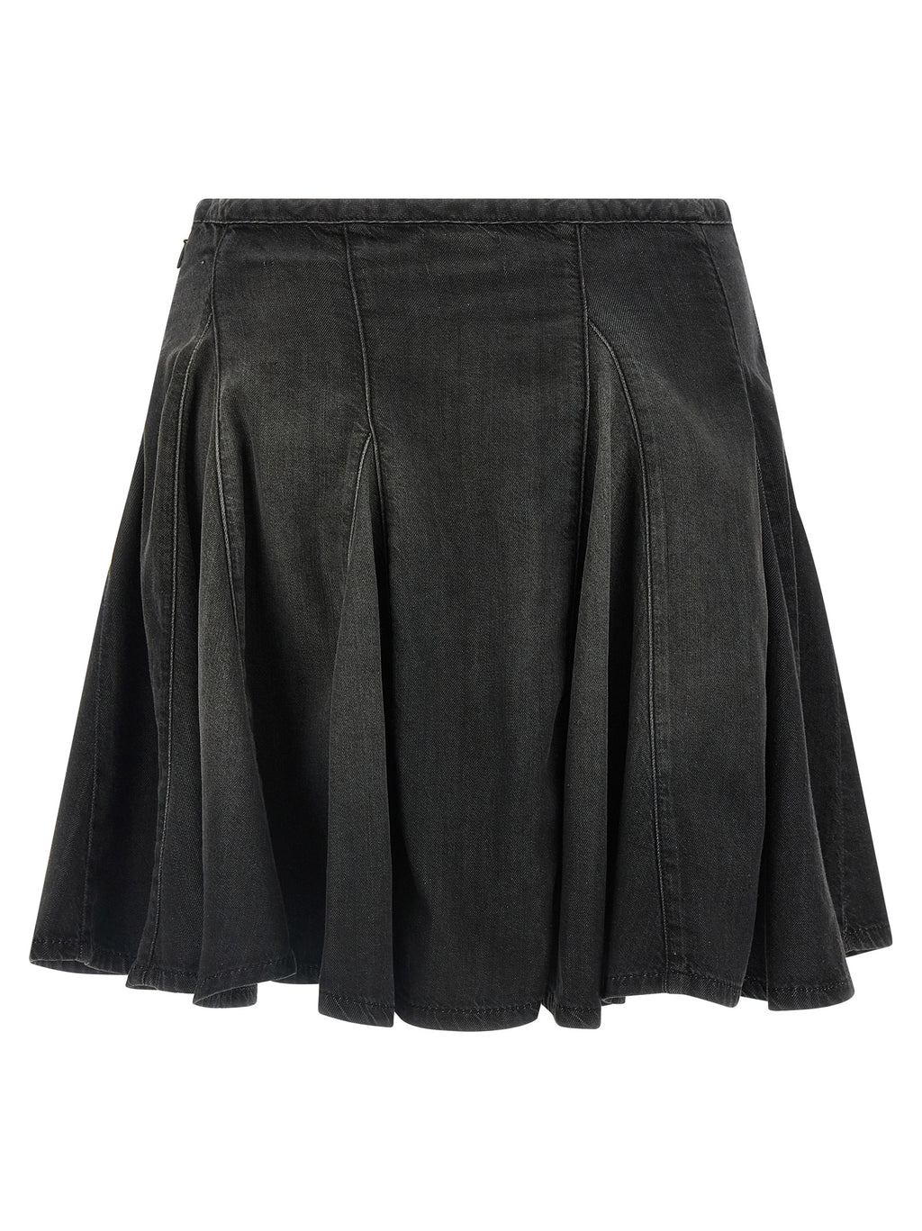 Longue jupe en coton noir Diesel, style décontracté avec coupe fluide et détails modernes, idéale pour un look casual.