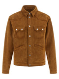 Veste en polyuréthane beige de Dsquared², style moderne et élégante, avec détails de couture visible.