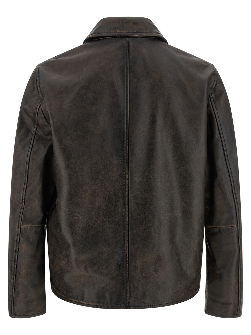 Diesel Brown Cowhide Leather Jacket