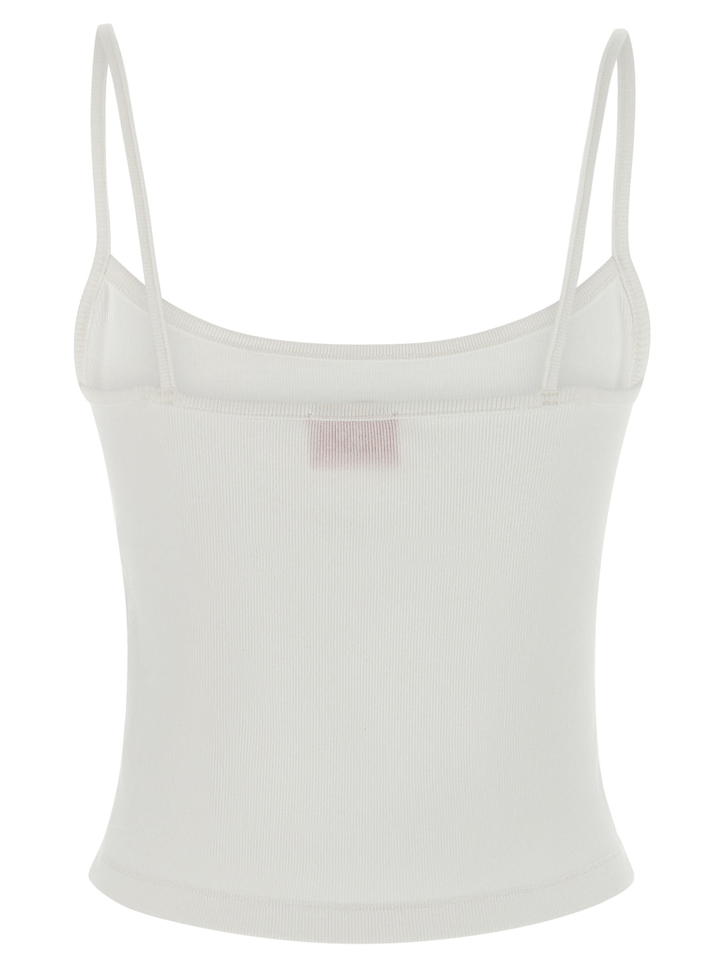 Débardeur en coton blanc de la marque Diesel, détail simple et confortable, visible en gros plan.