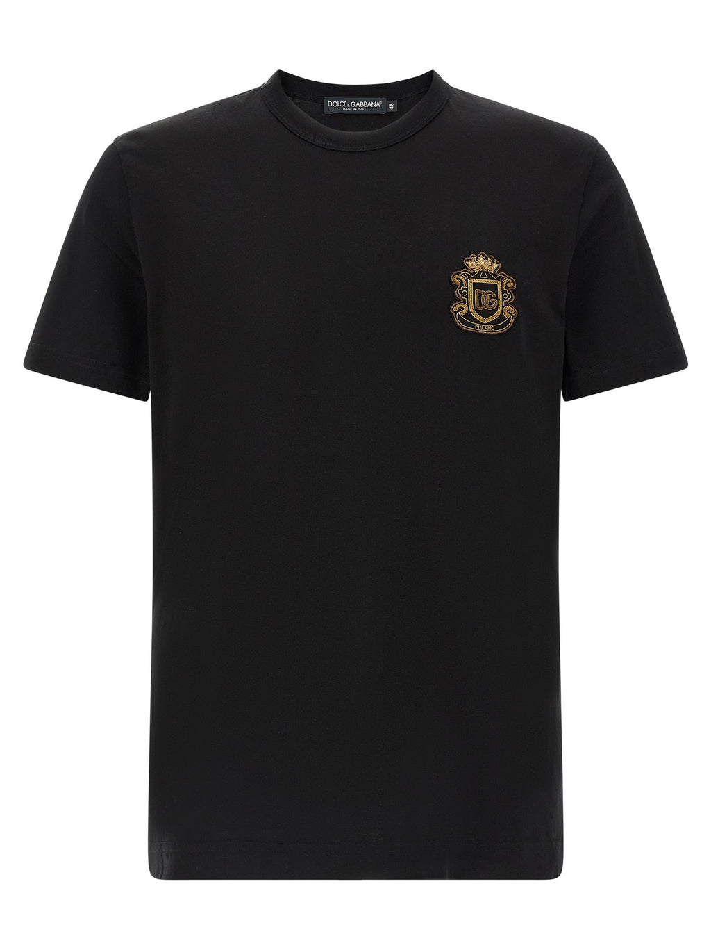 Dolce & Gabbana Black Cotton T-Shirt