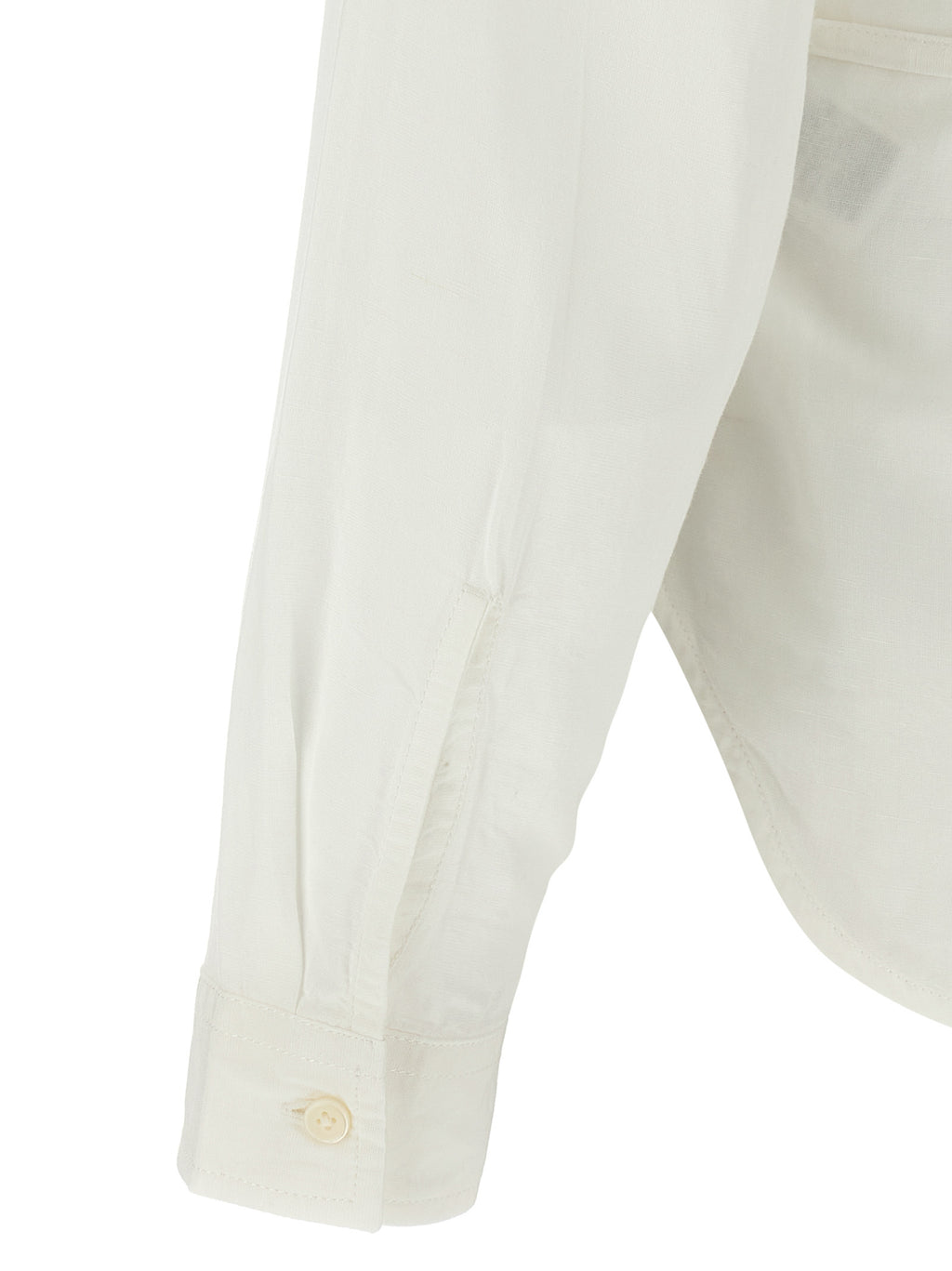 Chemise blanche en modal Diesel, coupe élégante avec manches longues, tissu léger et confortable.