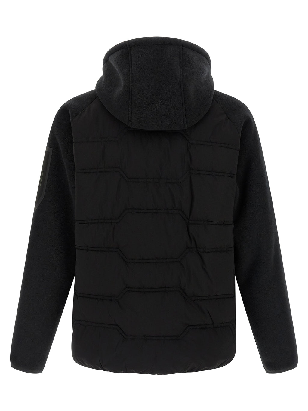 Veste en polyester noire Hugo Boss, coque extérieure résistante, avec capuche et fermeture éclair, pour un style moderne et fonctionnel.