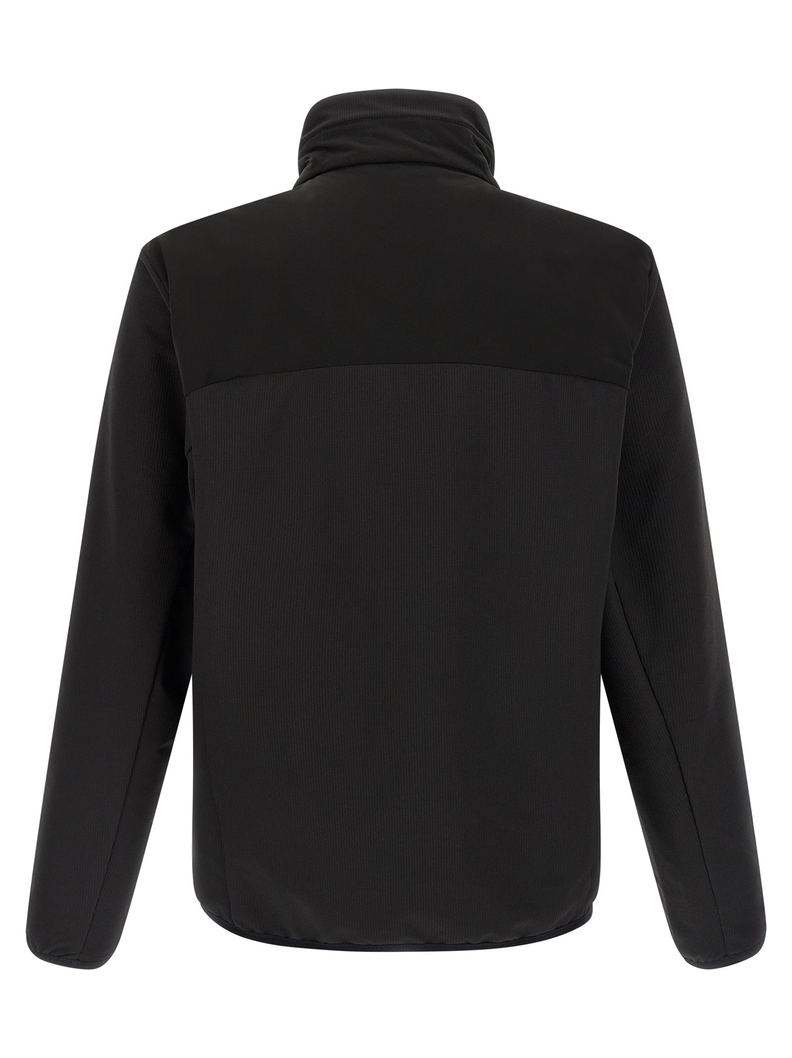 Veste coupe-vent en polyamide noire de Hugo Boss, style élégant et moderne, avec fermeture éclair et col montant.