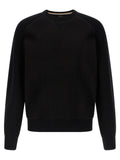 Cardigan noir en laine vierge de Hugo Boss, coupe classique, porté sur un mannequin, détail des boutons et texture douce.