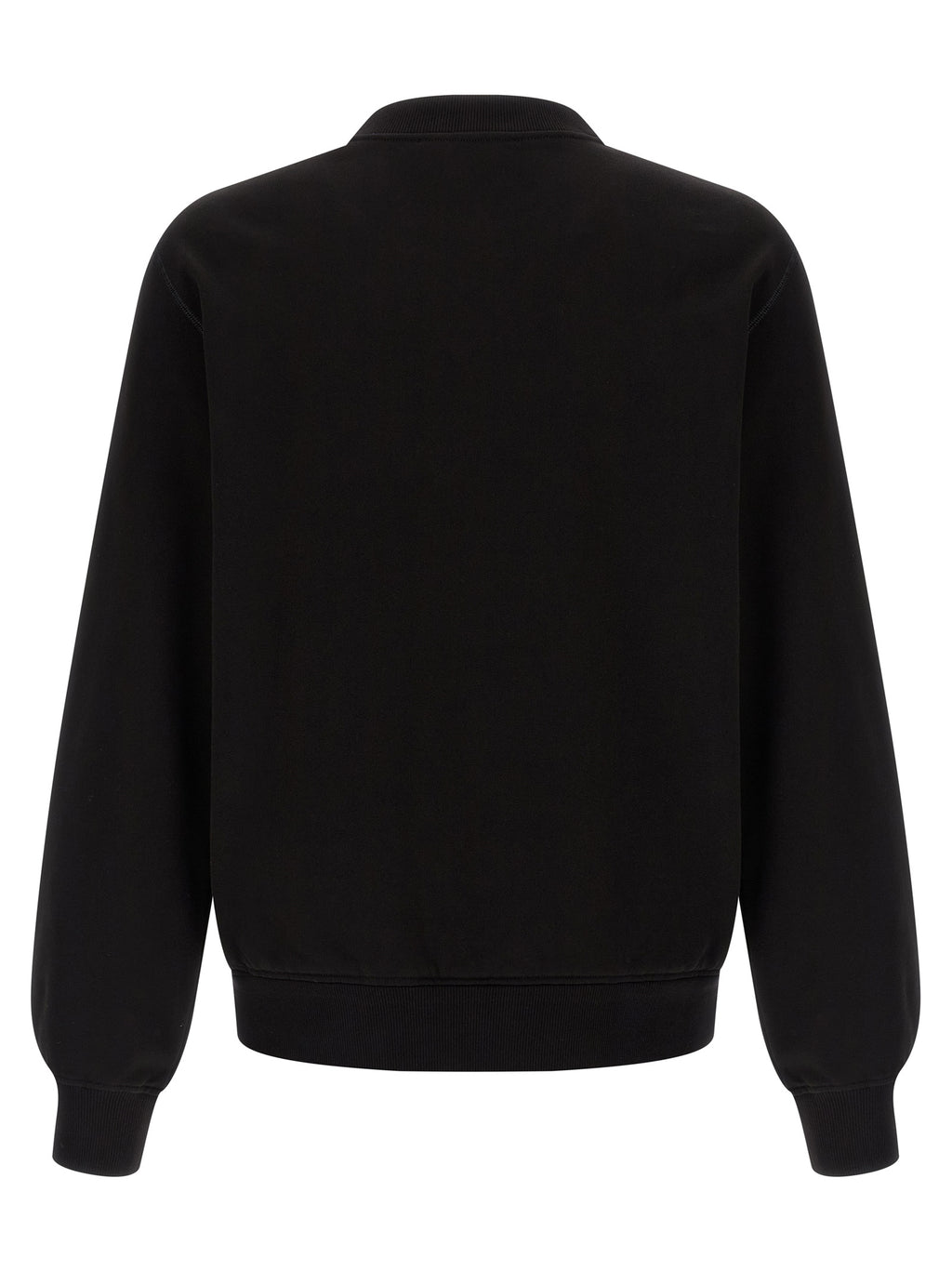 Sweat-shirt en coton noir de Dolce & Gabbana, vêtement décontracté avec logo de la marque visible, style moderne et élégant.