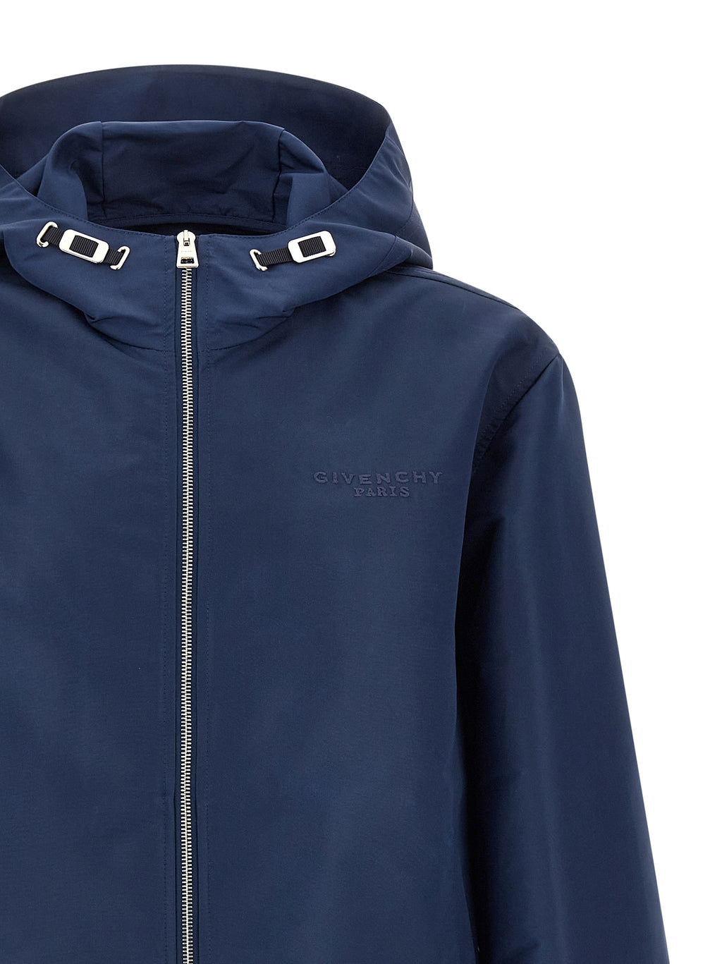 Veste en polyester bleu Givenchy, coupe moderne, avec détails de design élégants, adaptée pour un style sophistiqué.