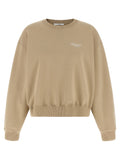 Sweat-shirt beige en coton de la marque Givenchy, visible avec logo discret sur la poitrine et coupe décontractée.