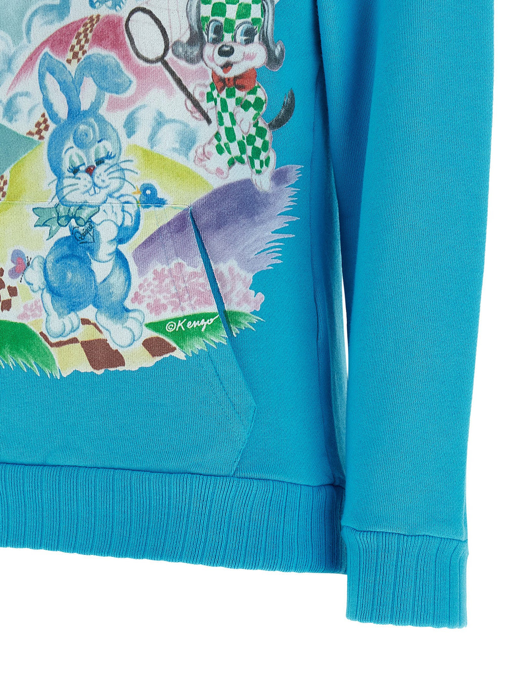 Kenzo Blauer Baumwoll-Hoodie