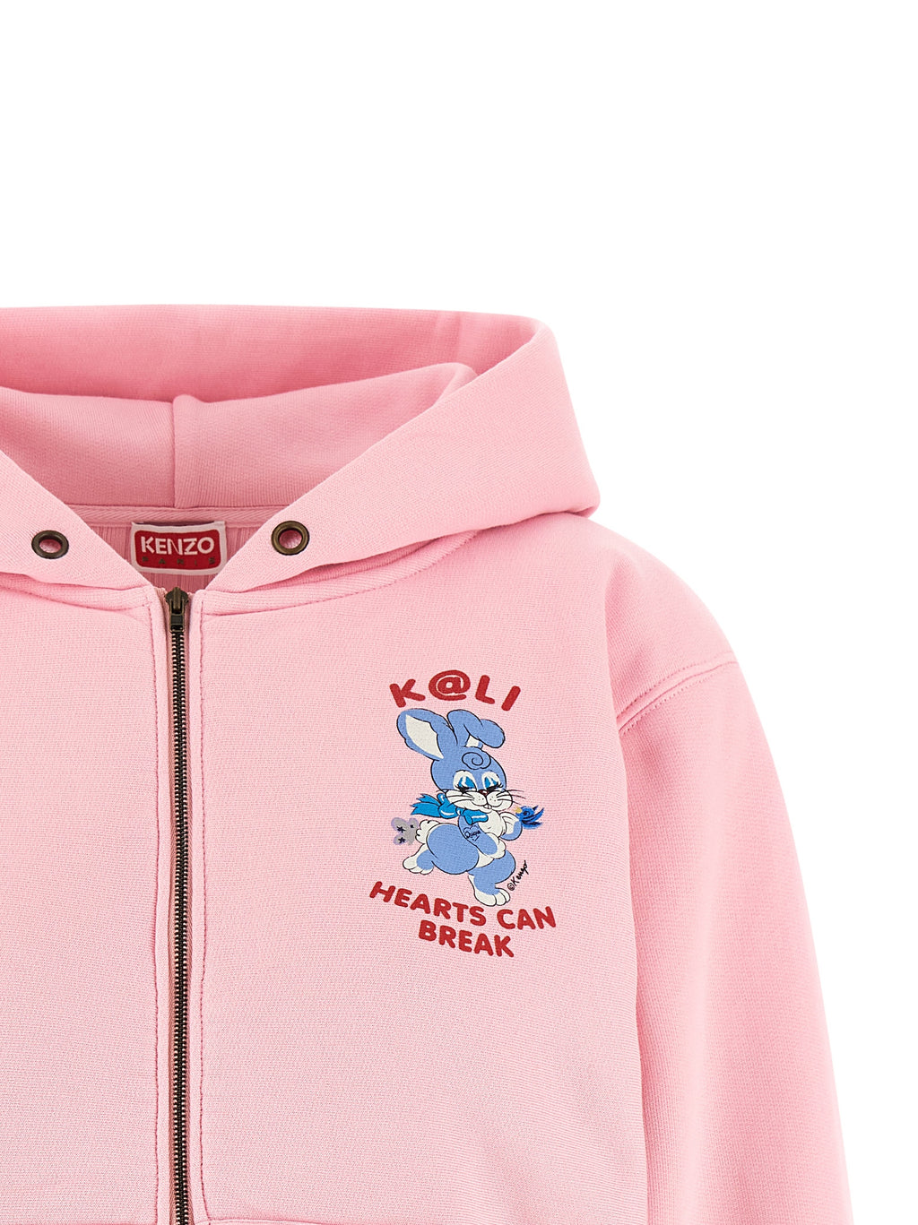 Sweat-shirt multicolore en coton de la marque Kenzo avec motif audacieux et logo visible, porté en style décontracté.