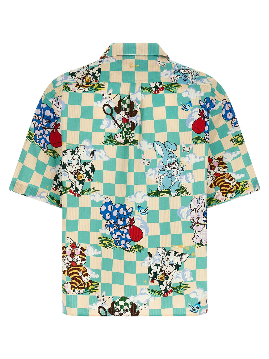 Chemise en coton multicolore de la marque Kenzo, avec un motif coloré et un style moderne.