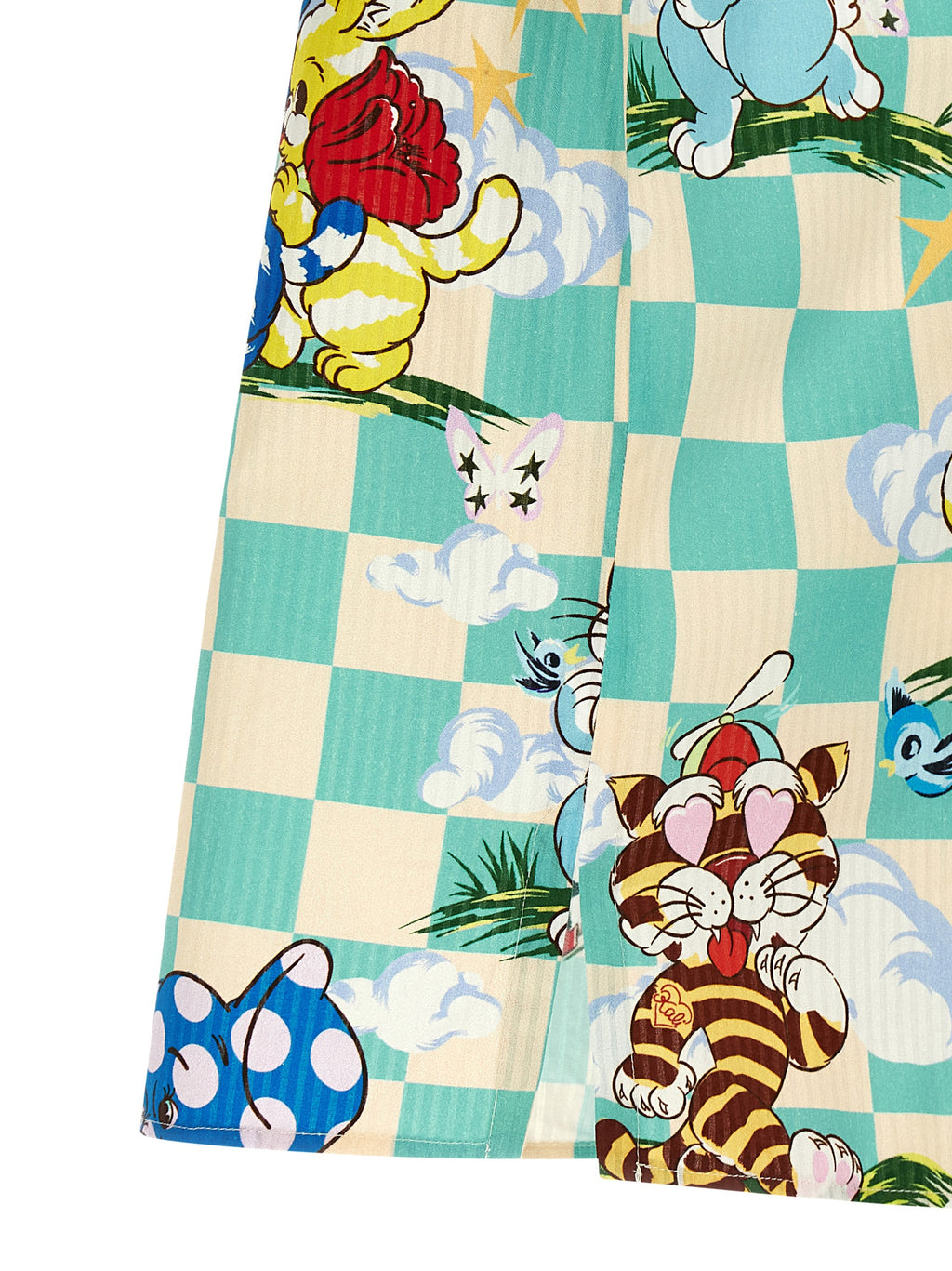 Chemise en coton multicolore Kenzo, style décontracté avec motifs colorés, vue de face sur un fond neutre