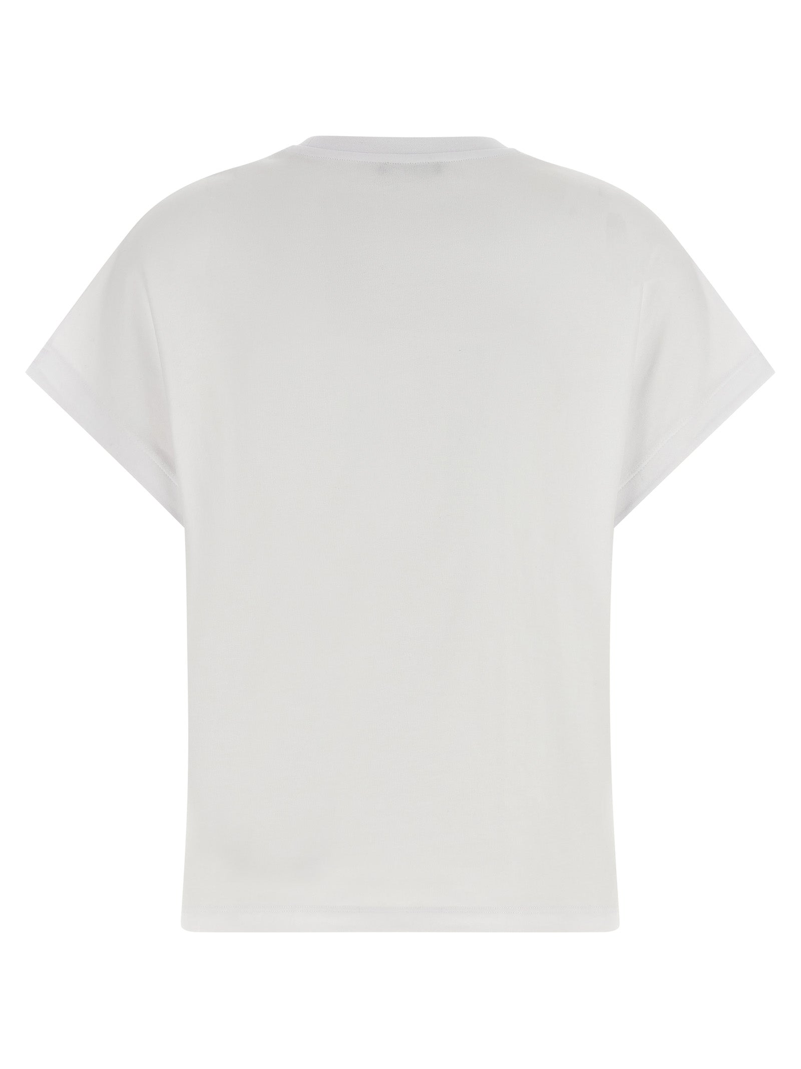 Balmain Weißes Baumwoll-T-Shirt