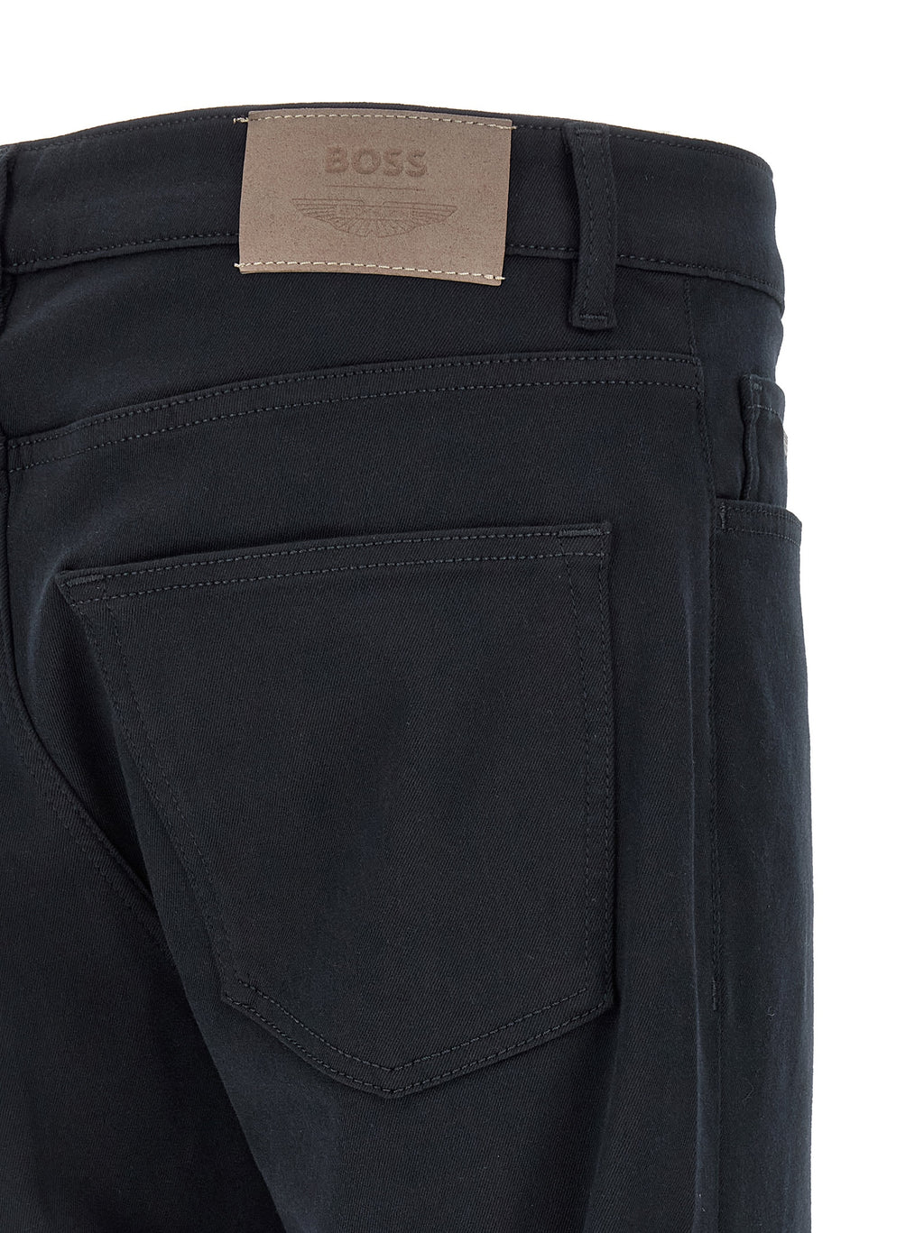 Hugo Boss Blaue gerade geschnittene Jeans aus Polyester
