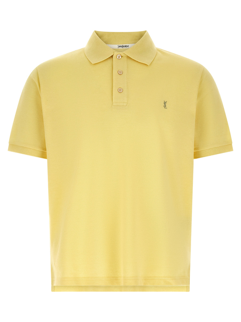 Zweifarbiges Baumwoll-Polohemd von Saint Laurent
