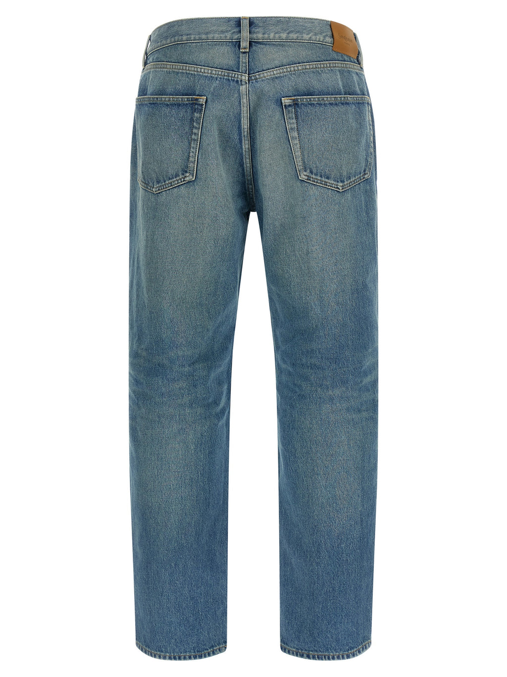 Saint Laurent Blaue Baumwoll-Jeans mit geradem Bein