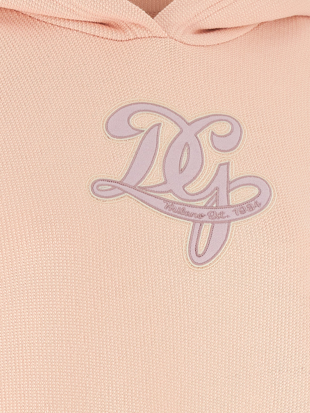Sweat à capuche en coton multicolore Dolce & Gabbana avec logo, vue de face sur fond blanc.