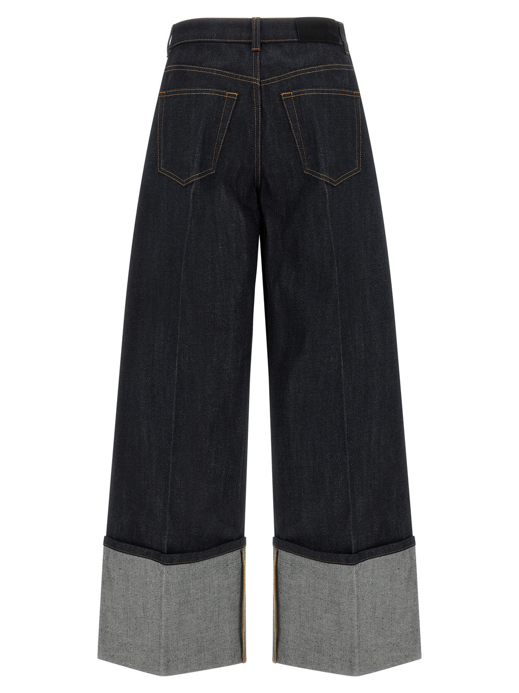Jeans flare en coton bleu Givenchy, coupe évasée, détails modernes, tissu de haute qualité, mode élégante et décontractée.