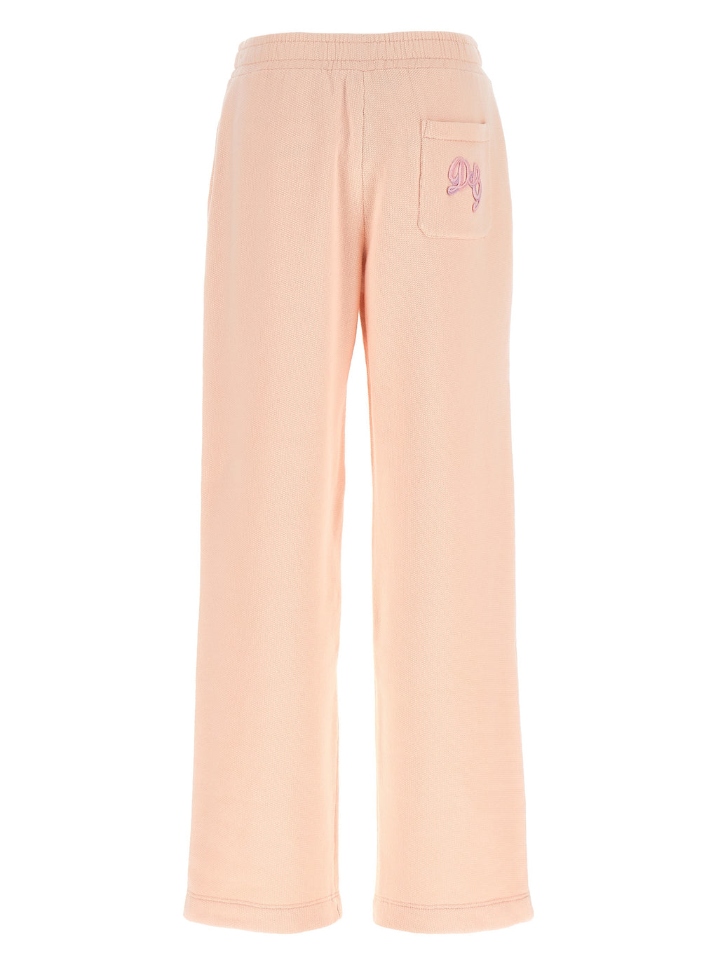 Pantalons de sport en coton multicolores Dolce & Gabbana, style athlétique avec logo et détails vibrants sur fond blanc