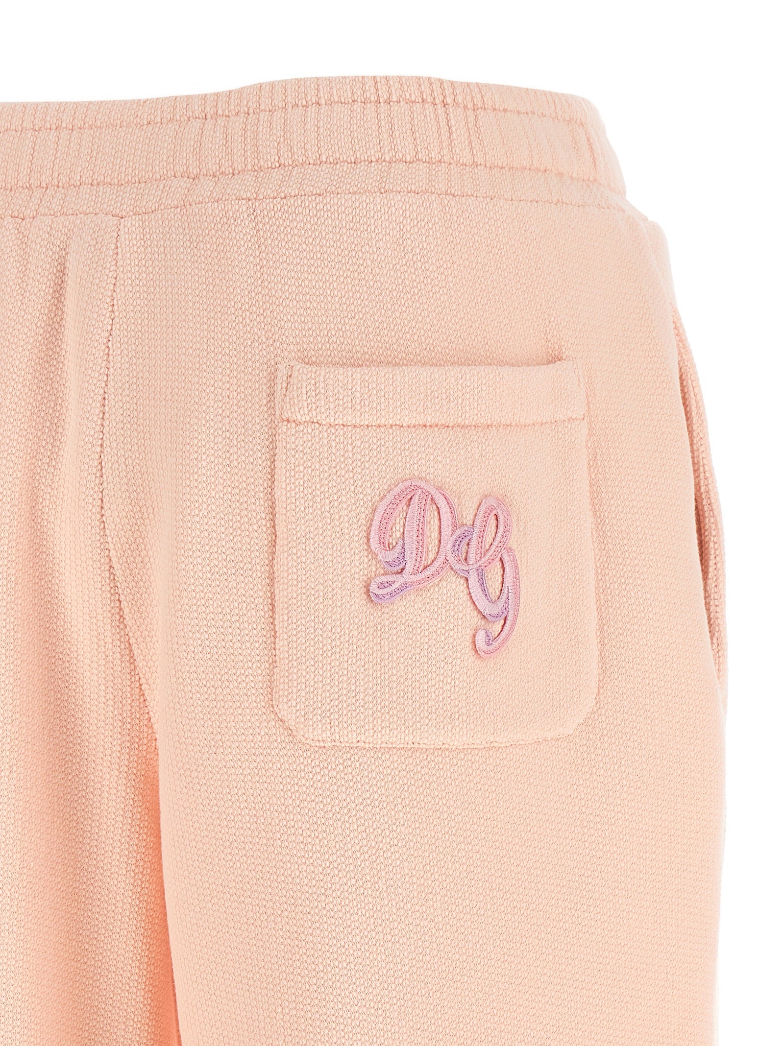 Pantalons de sport en coton multicolore de Dolce & Gabbana, style athlétique, avec logo et coupe décontractée.
