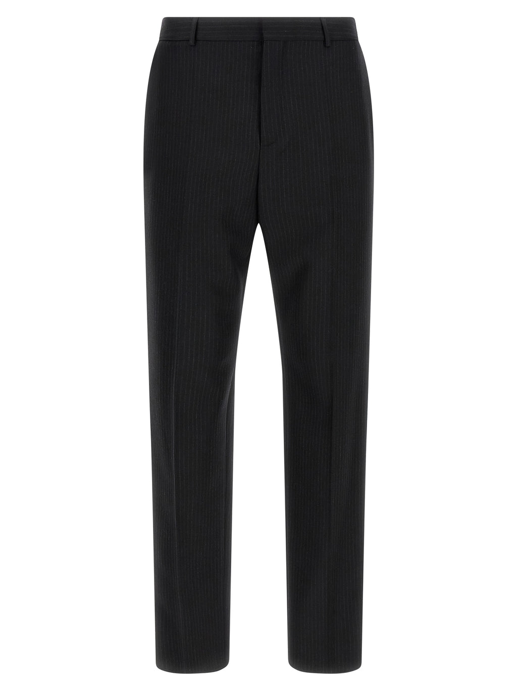 Saint Laurent Schwarze Wollhose
