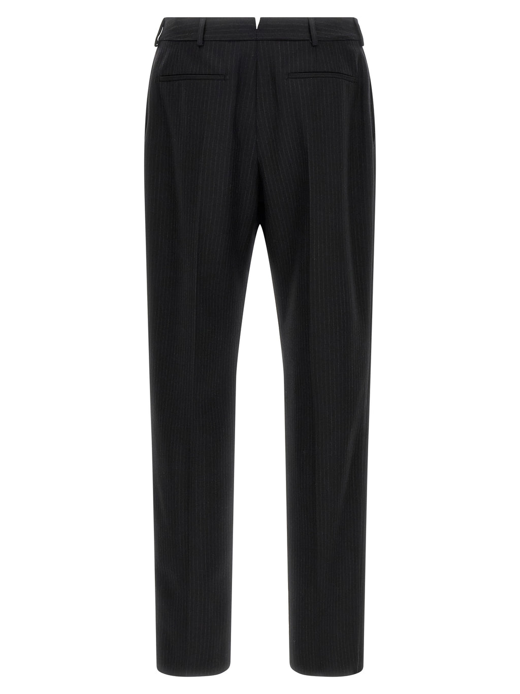 Saint Laurent Schwarze Wollhose