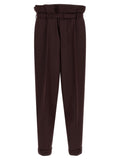 Saint Laurent Lila Freizeithose aus Wolle