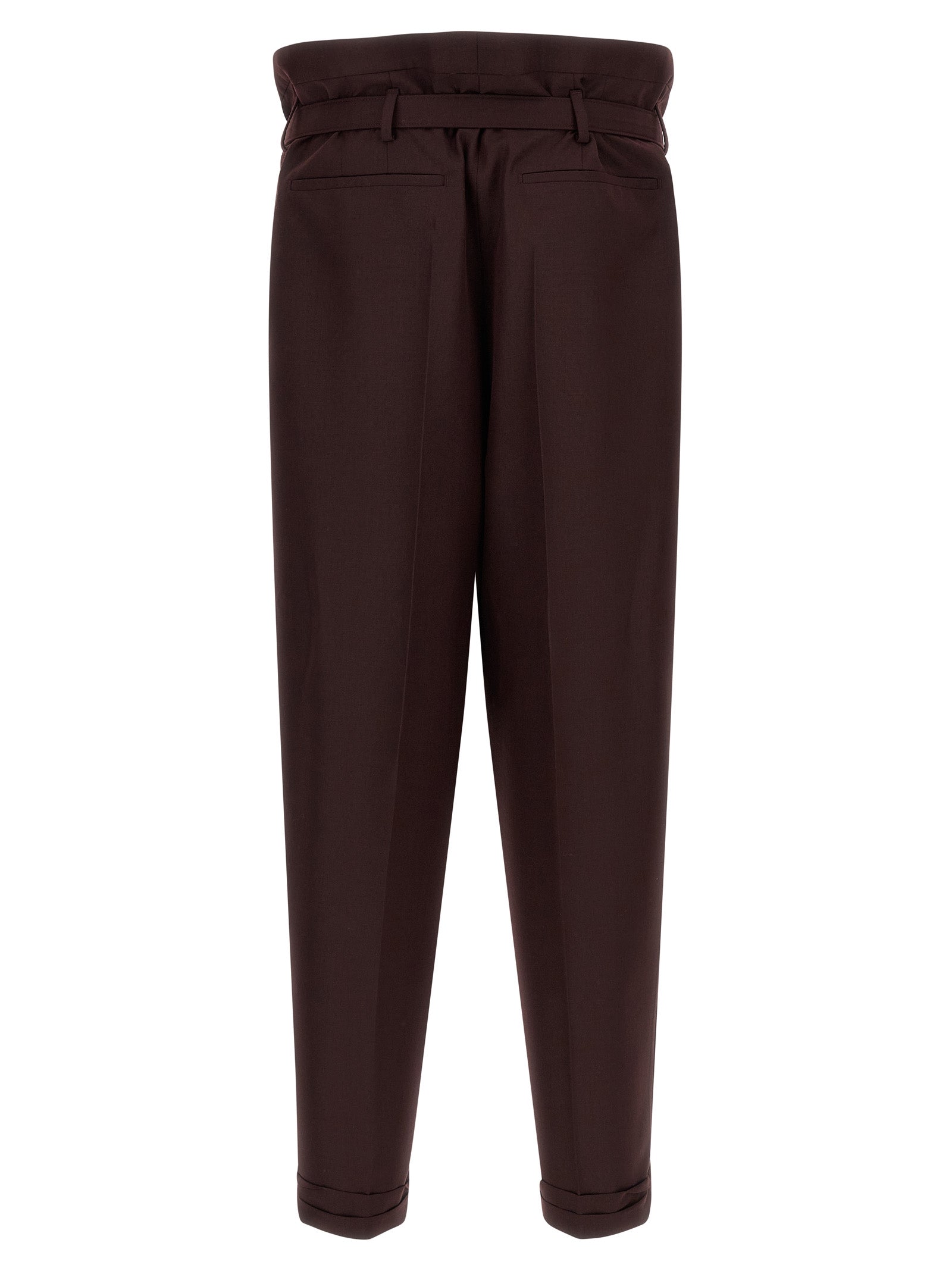 Saint Laurent Lila Freizeithose aus Wolle