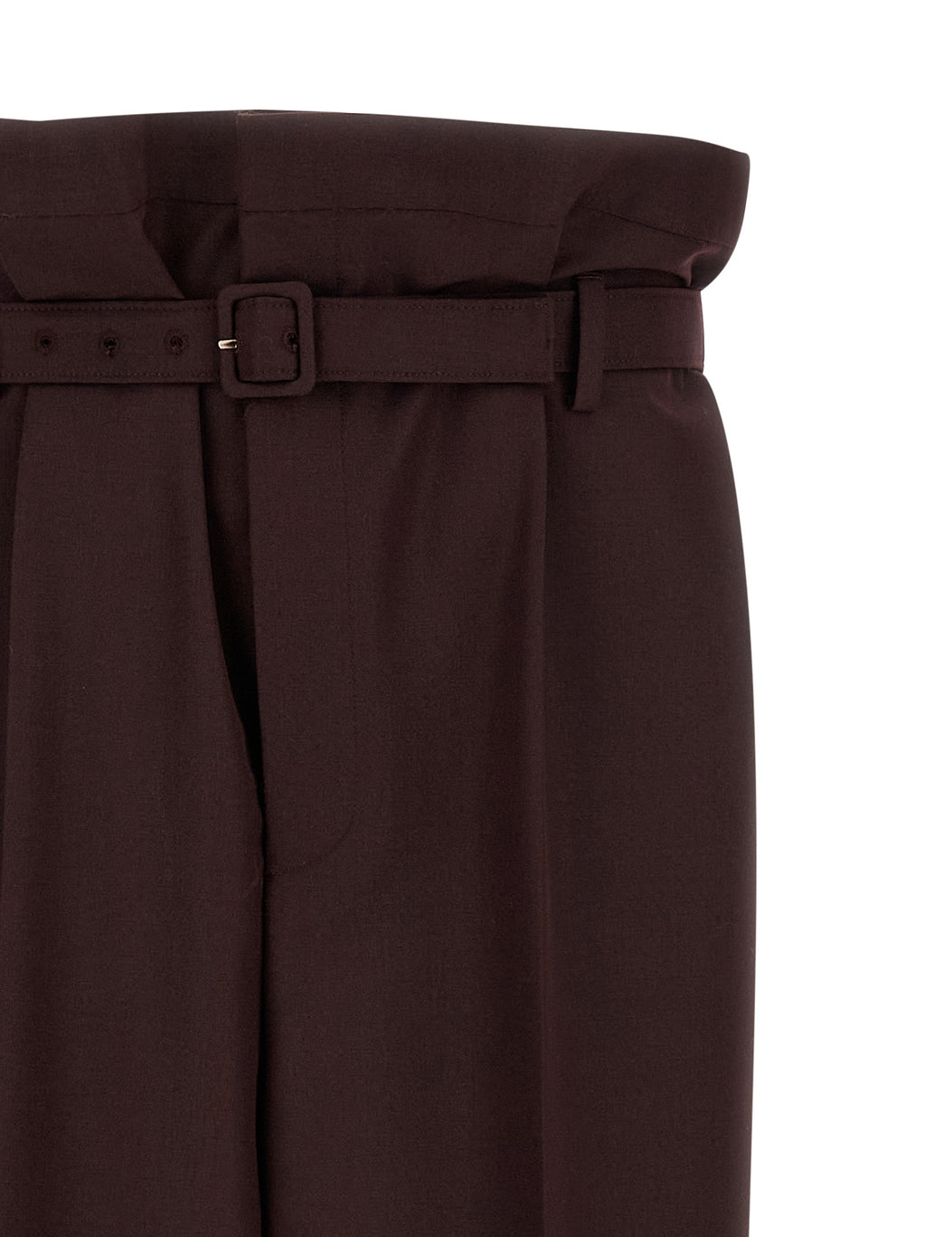 Saint Laurent Lila Freizeithose aus Wolle