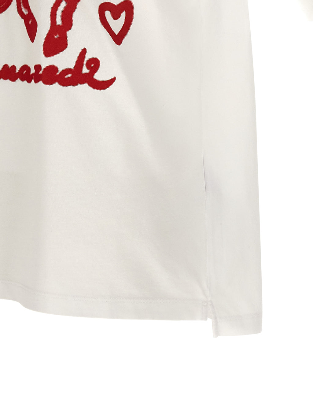 T-shirt en coton multicolore de la marque Dsquared², manches courtes et design coloré.