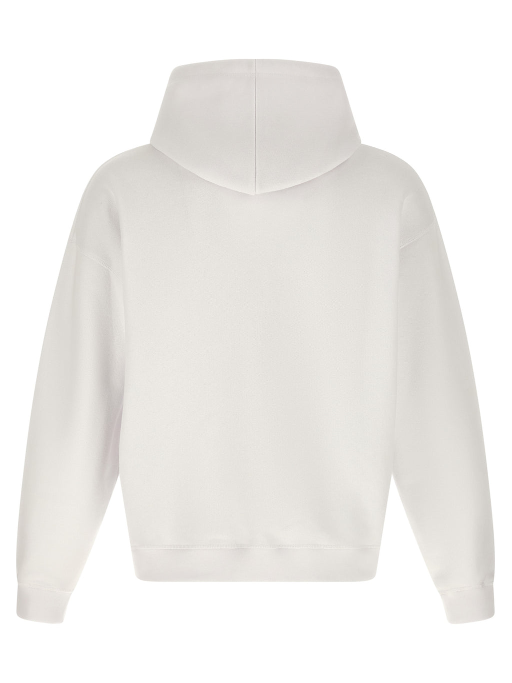 Sweat-shirt blanc en coton de la marque Dsquared², coupe décontractée, avec logo discret sur la poitrine.