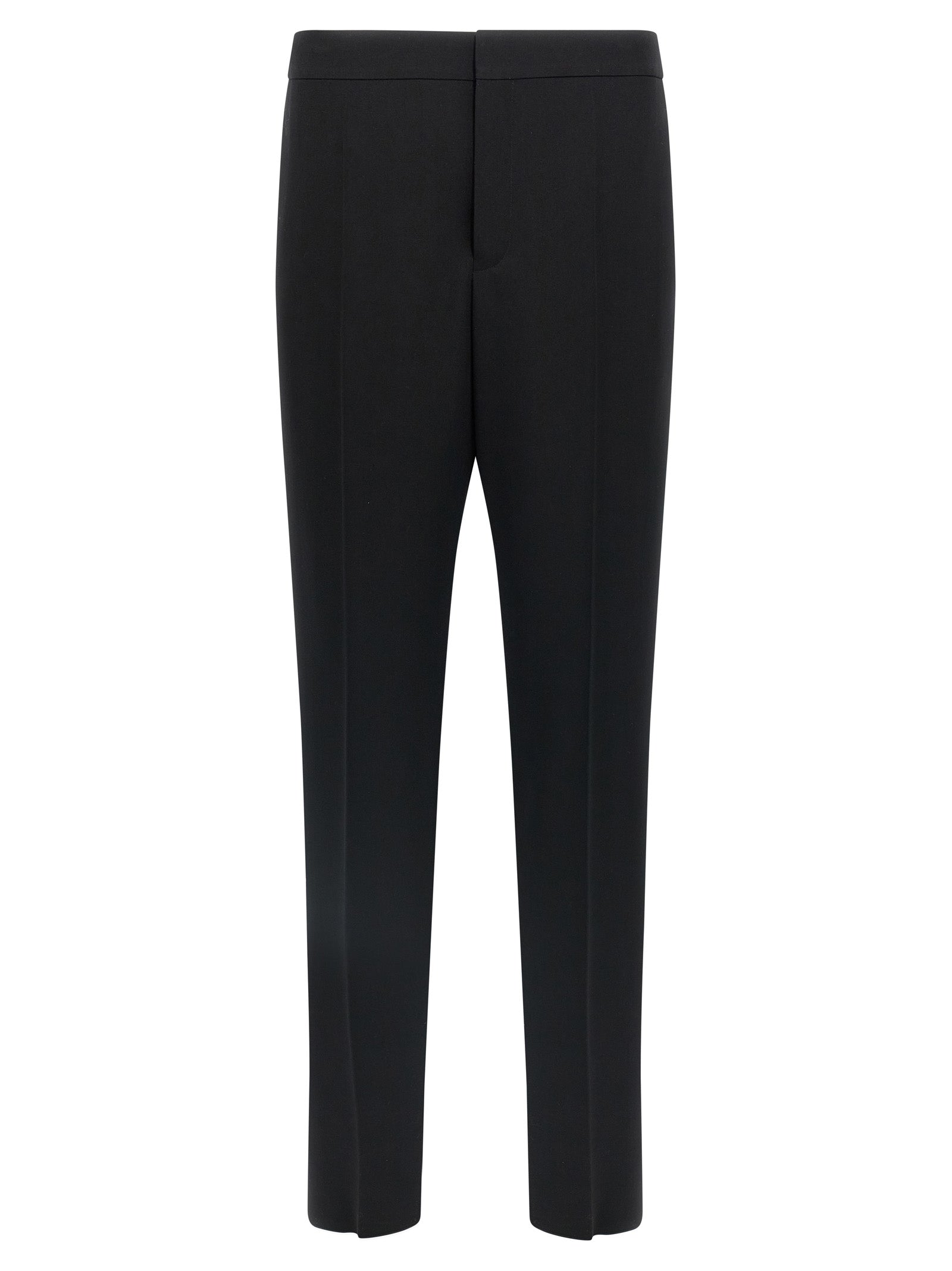 Saint Laurent Schwarze Wollhose