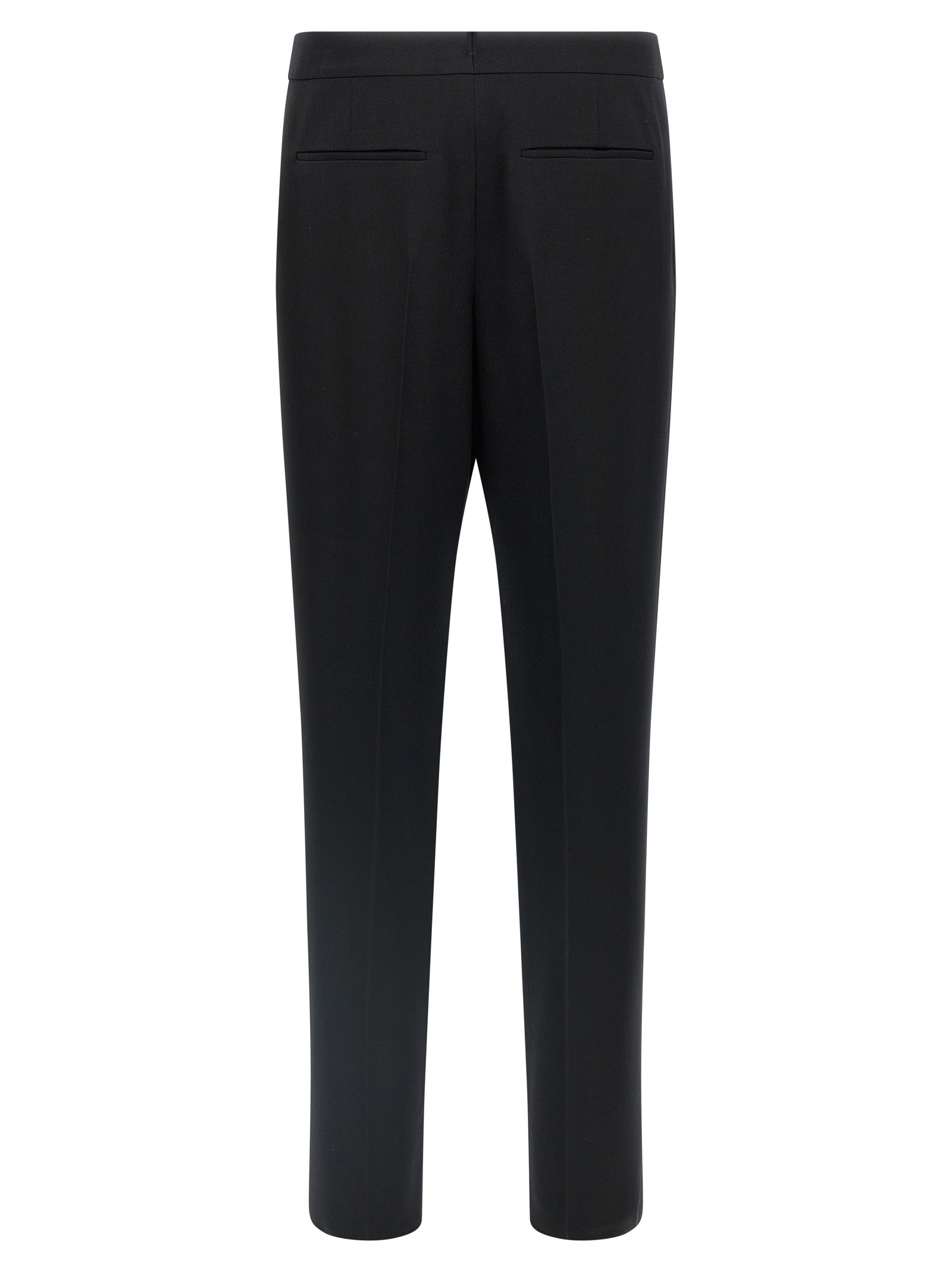 Saint Laurent Schwarze Wollhose