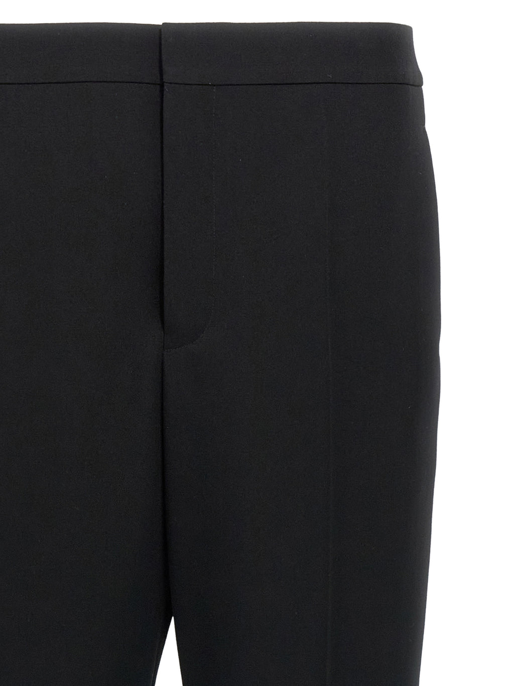 Saint Laurent Schwarze Wollhose