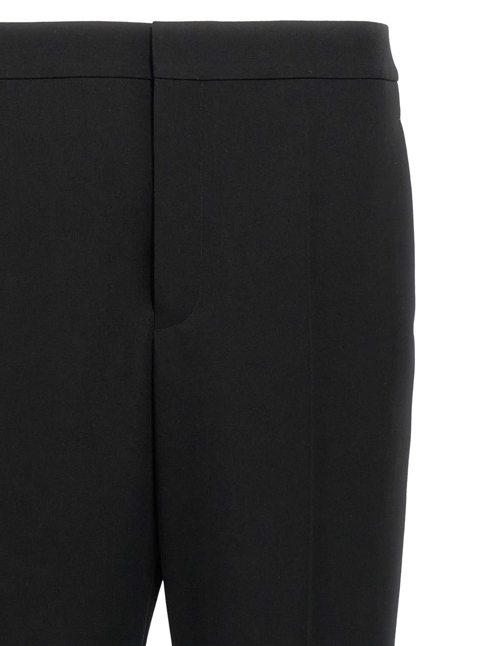 Saint Laurent Schwarze Wollhose