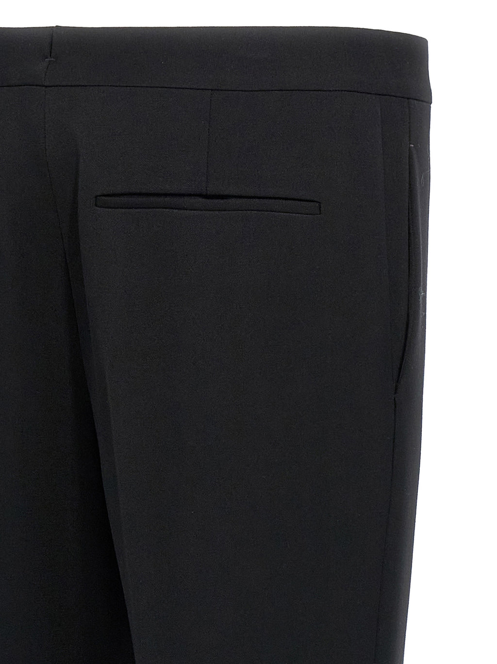 Saint Laurent Schwarze Wollhose