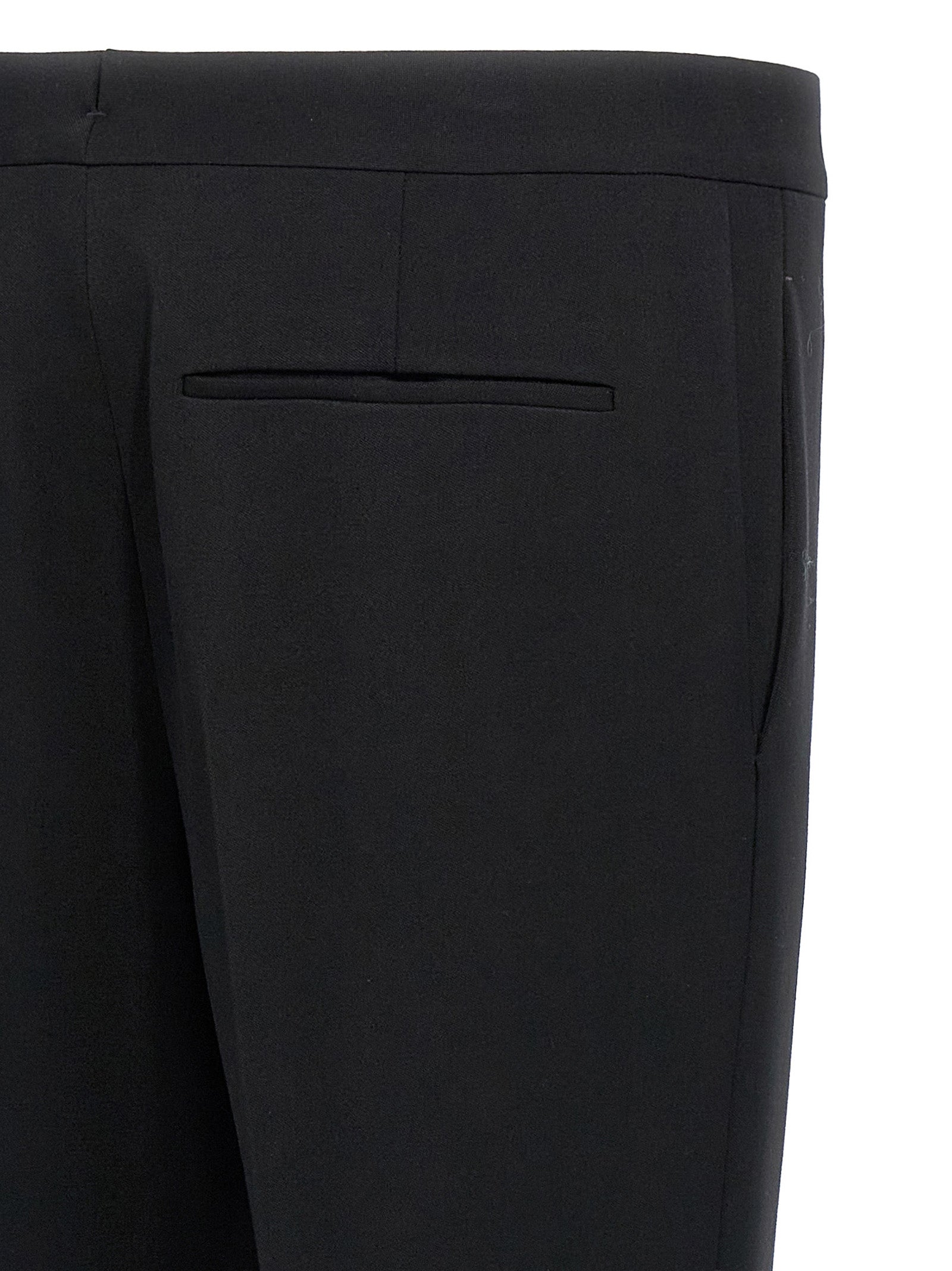 Saint Laurent Schwarze Wollhose