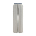 Pantalons de jogging en coton gris Kenzo, style décontracté, avec ceinture élastique et poches latérales.