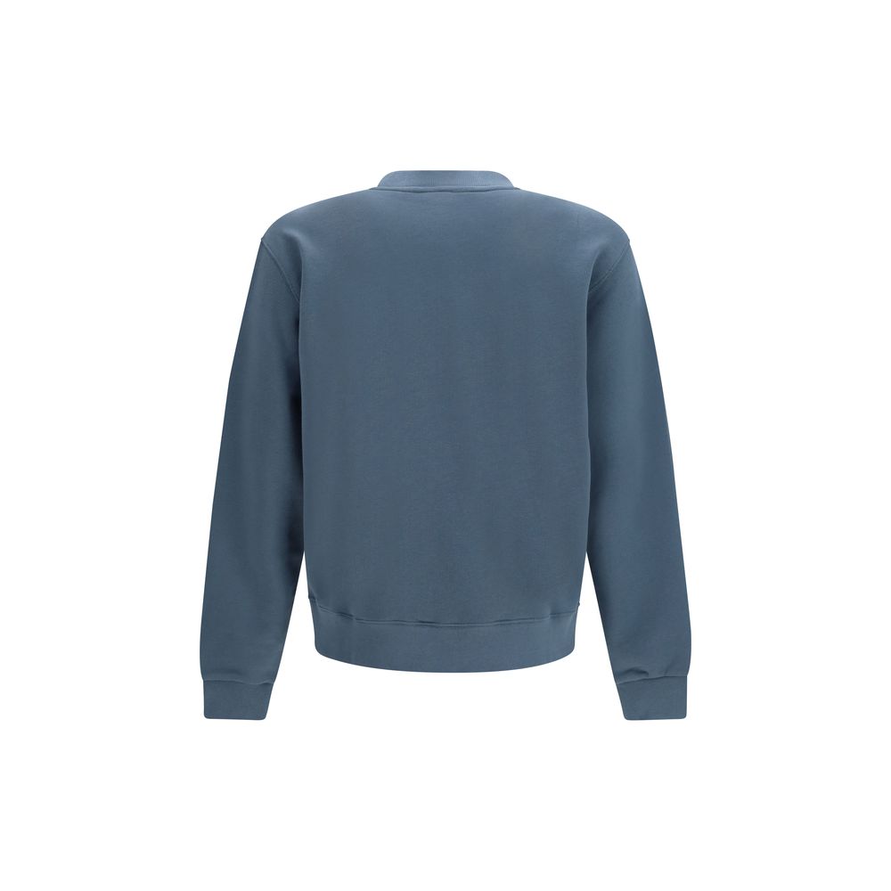 Sweat-shirt en coton bleu de la marque Kenzo, coupe décontractée et logo distinctif sur la poitrine.