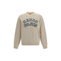 Sweatshirt beige en laine de Kenzo avec motif Aries, coupe décontractée et détails texturés, pour un style élégant et confortable.