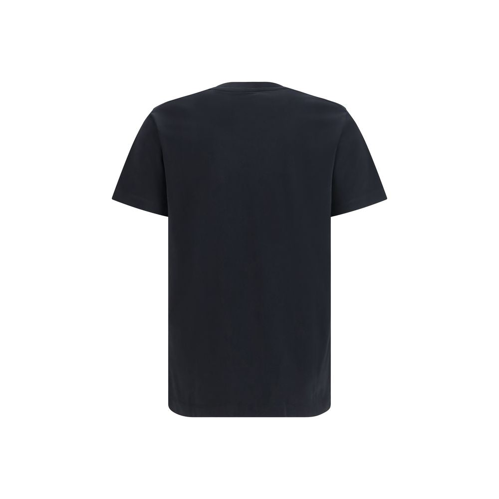 T-shirt en coton noir de Dsquared², coupe classique, avec logo discret, porté sur un mannequin.