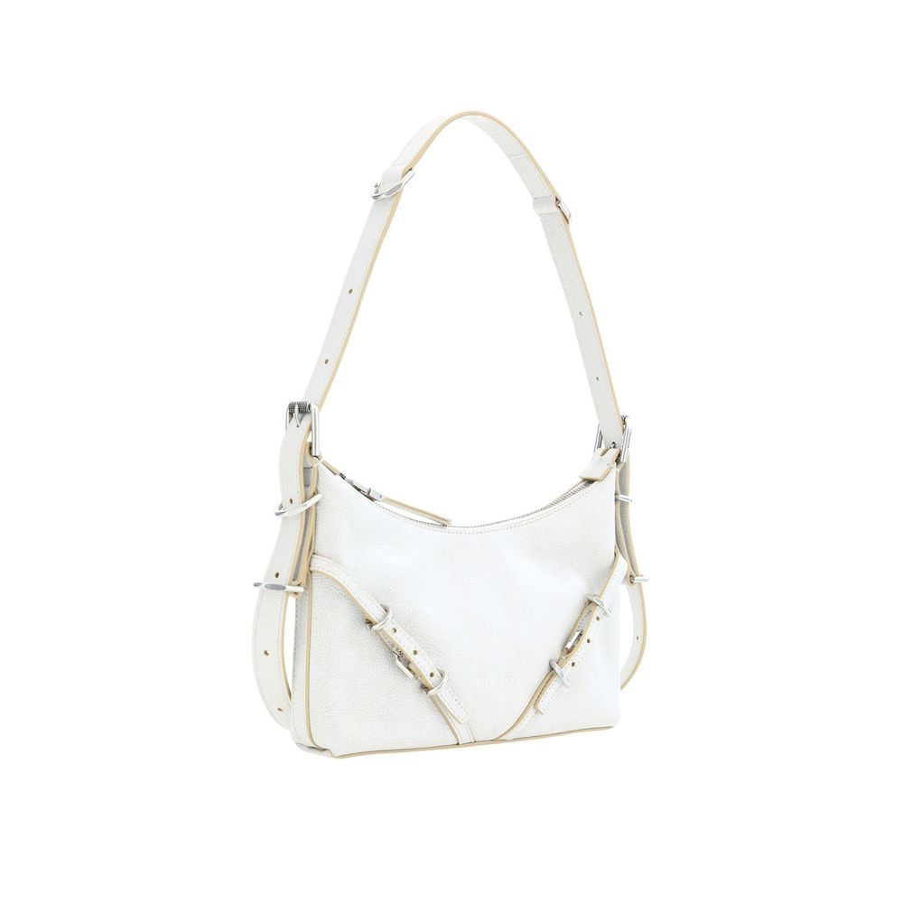 Sac à épaule blanc en cuir Givenchy, design élégant avec détails raffinés, vue de face du sac de mode.