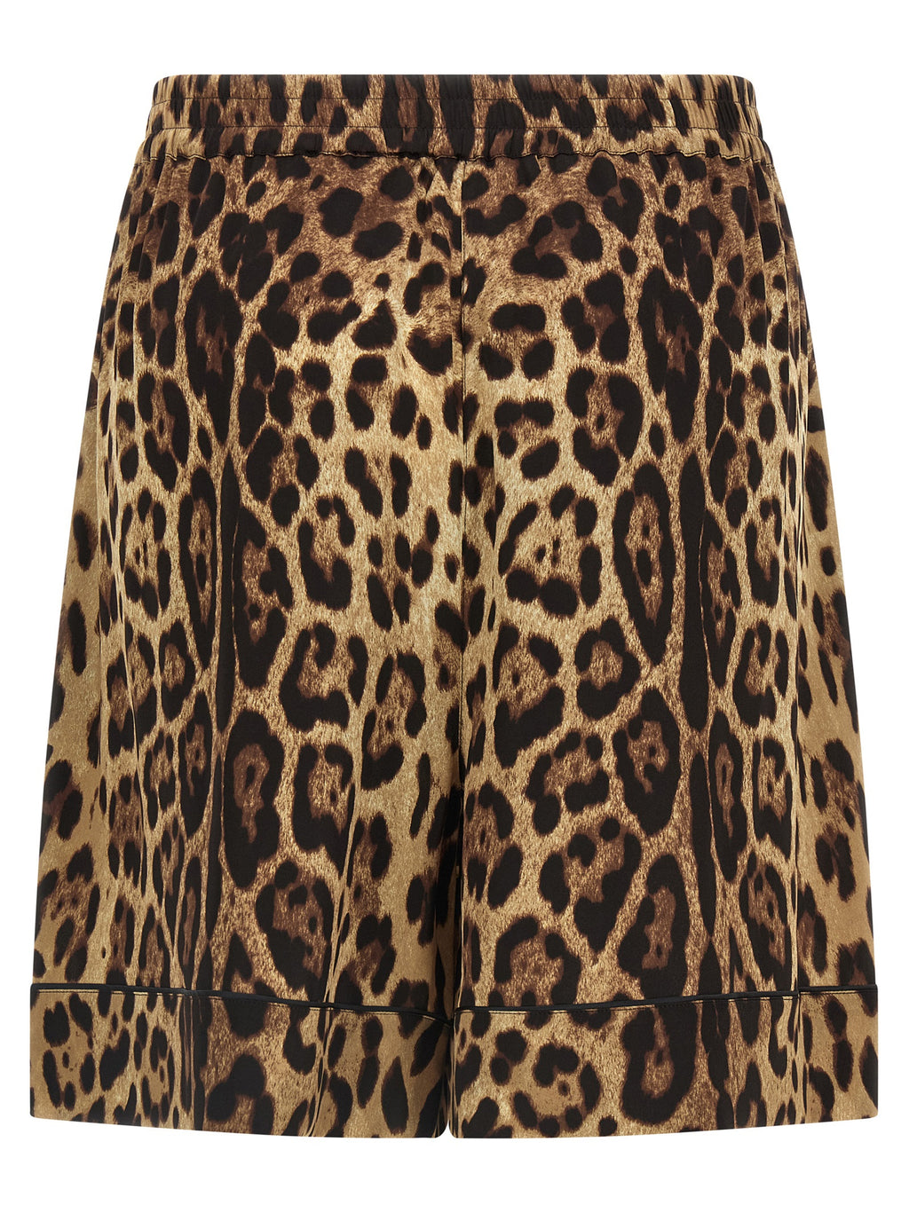 Dolce & Gabbana Brown Silk Bermuda Shorts