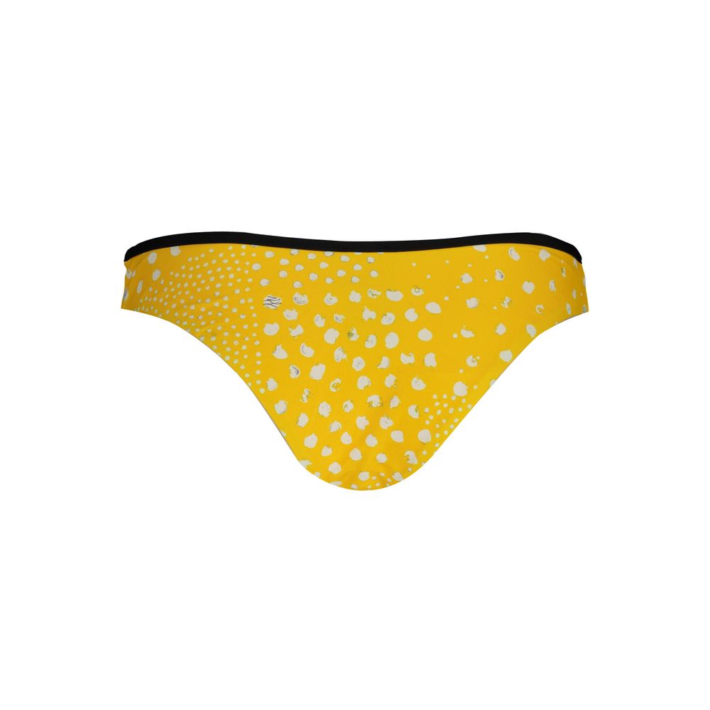 Maillot de bain femme Karl Lagerfeld Giallo en polyamide, coupe ajustée et colorée, visible en détail sur l'image.