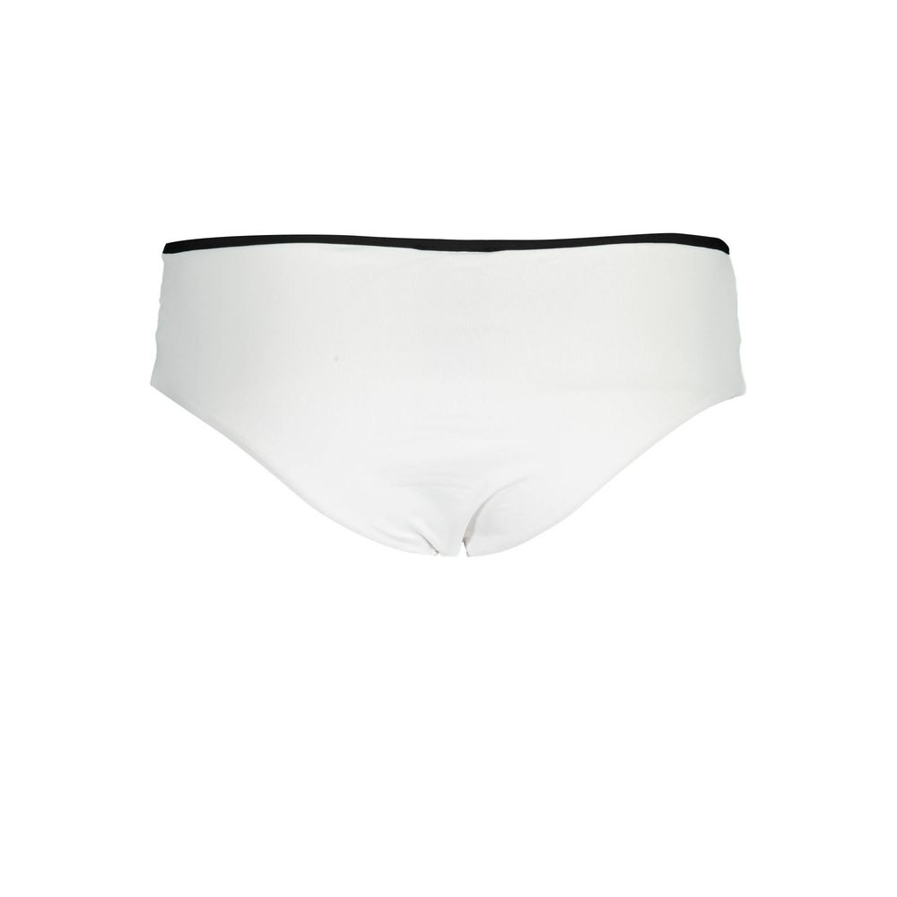 Maillot de bain pour femmes Karl Lagerfeld blanc en polyamide, coupe élégante et confortable.