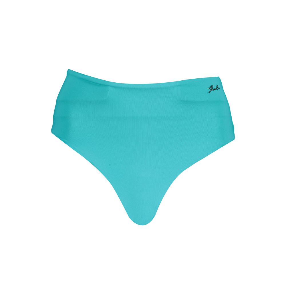 Maillot de bain femme Karl Lagerfeld Azzurro en polyamide, slip de natation bleu clair élégant et confortable.