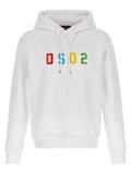 Sweatshirt en coton blanc de Dsquared², vêtement décontracté avec logo discret, portée confortable et moderne.