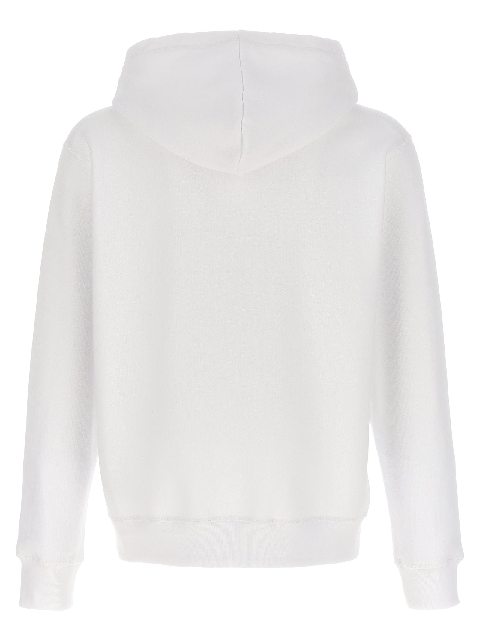 Sweat-shirt blanc en coton de la marque Dsquared², coupe décontractée et logo discret visible sur le devant.