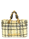 Sac à main Balmain en polyester multicolore, grand tote avec poignées robustes et design élégant pour femme.